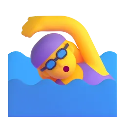 Woman swimming