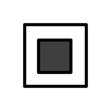 White square button