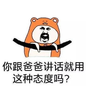 你跟爸爸讲话就用这种态度吗？