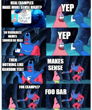 Adapt your damn examples for god's sake