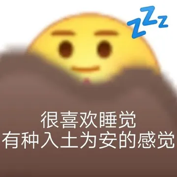 很喜欢睡觉有种入土为安的感觉
