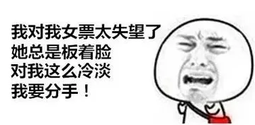 我对女票子太失望了 她总是板着脸 对我这么冷淡 我要分手！