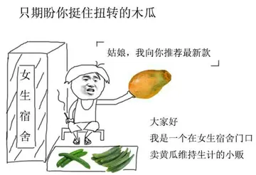 大家好我是女生宿舍门口卖黄瓜维持生计的小贩:只期盼你挺住扭转的木瓜.姑娘我向你推荐最新款
