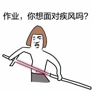 作业,你想面对疾风吗