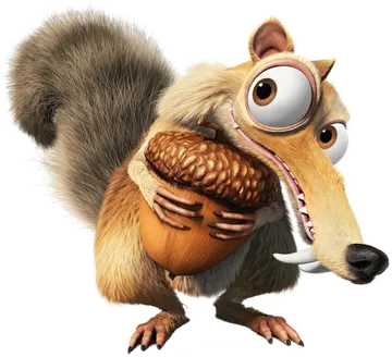 Scrat with his nut