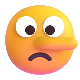 Lying face