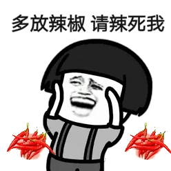 多放辣椒.请辣死我