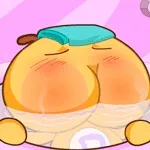 大屁股躺马桶