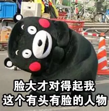 脸大才对得起我这个有头有脸的人物