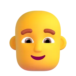 Man: bald