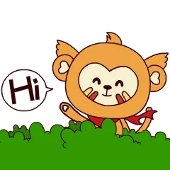 四耳猴日常gif表情包，高清无水印。