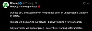 Blazingly Slow FFmpeg