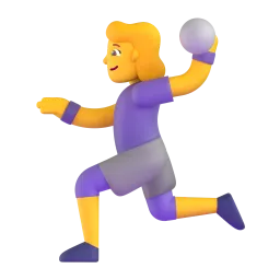 Woman playing handball
