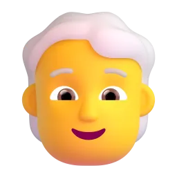 Person: white hair