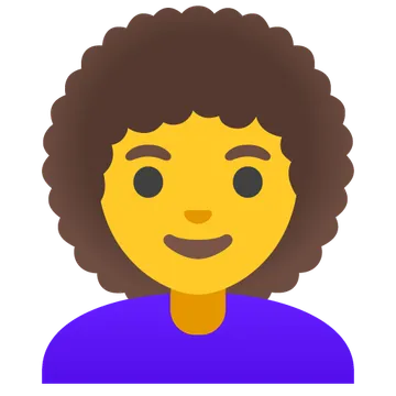 Woman: curly hair