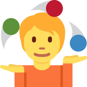 Person juggling