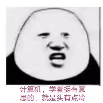 计算机学着挺有意思，就是头有点冷