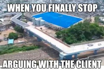 When You Finally Stop Arguing With The Client