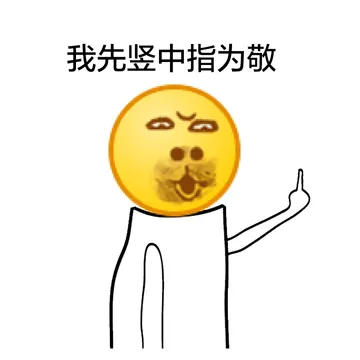 我先竖中指为敬