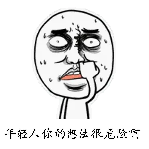 年轻人你的想法很危险啊