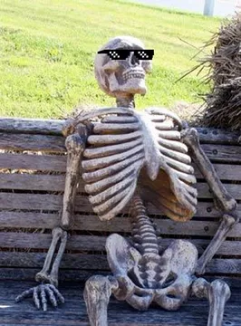 Deal with it Waiting Skeleton