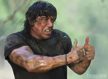 Sylvester Stallone Thumbs Up