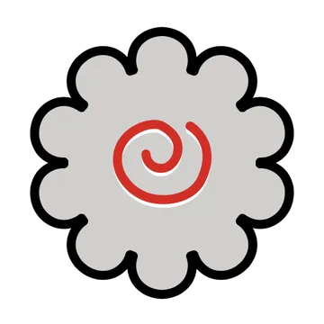 Fish cake with swirl