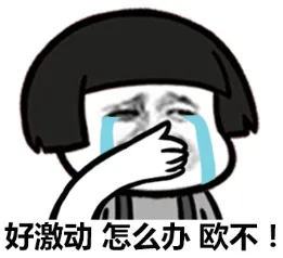 好激动，怎么办，欧不！