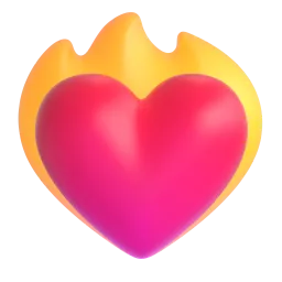 Heart on fire