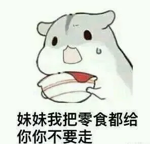 妹妹我把零食都给你你不要走