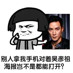 别人拿我手机对着吴彦祖，海报岂不是都能打开？