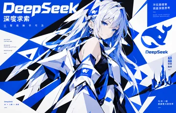 构成主义 DeepSeek 海报