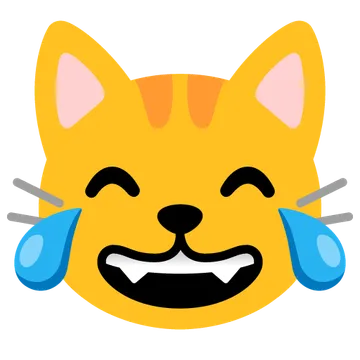 Cat with tears of joy