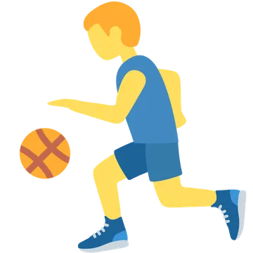 Man bouncing ball