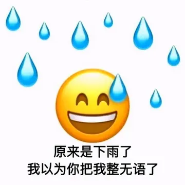 原来是下雨了 我以为你把我整无语了