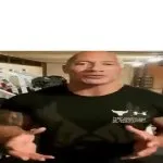 the rock yapping GIF Template