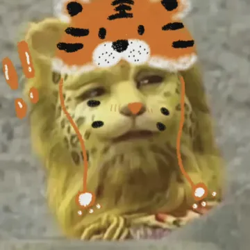 虎年金钱豹头像