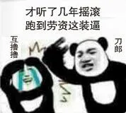 才听了几年摇滚.跑到劳资这装逼