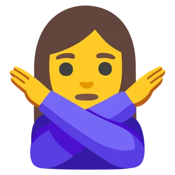 禁止手势女