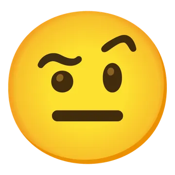 Face with raised eyebrow