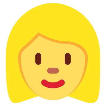 Woman: blond hair