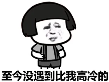 至今没遇到比我高冷的