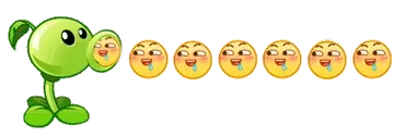 豌豆射手馋了emoji 表情包