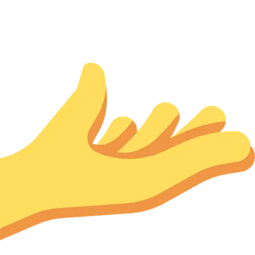 Palm up hand