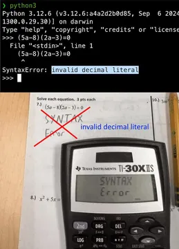 Python Is Not A Solution (For Your Math Homework)