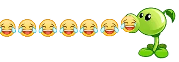 豌豆射手加速发射哭笑不得emoji