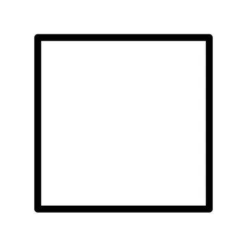 White large square