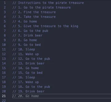 Stuck in a dangerous loop after following Github copilot instructions to pirate treasure!