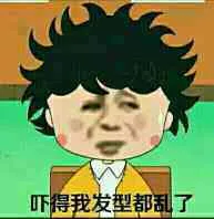 吓得我发型都乱了(小丸子)