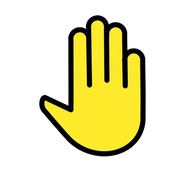 Raised back of hand